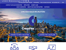 Tablet Screenshot of creativesourcing.com